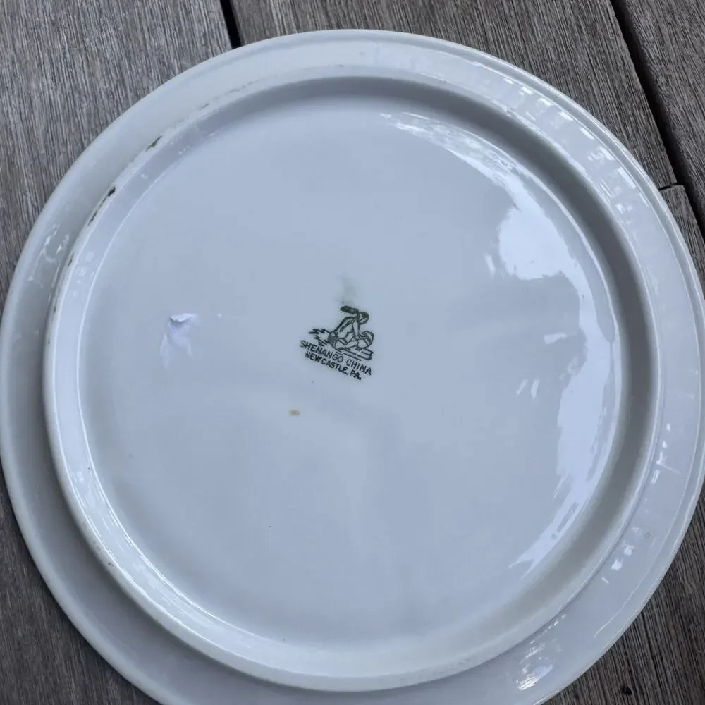 Vintage Blue Willow Divided Ideal Grill Plate 10.25